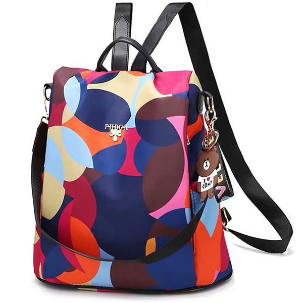 Anti-Theft Backpack for Ladies PU Leather Shoulder Bag