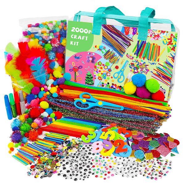 2000Pcs Arts and Crafts Art Kit for Kids' Education Set