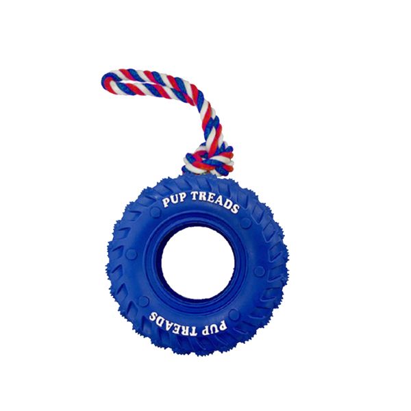 Blue dog chew toy