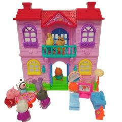 Peppa Pig Playhouse with Furniture and Decoration stickers