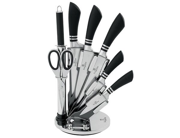 Berlinger Haus 6-Piece Stainless Steel Knife Set With Stand - Infinity Line