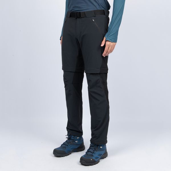 Quechua Men's Modular Hiking Trousers, MH500 - Black