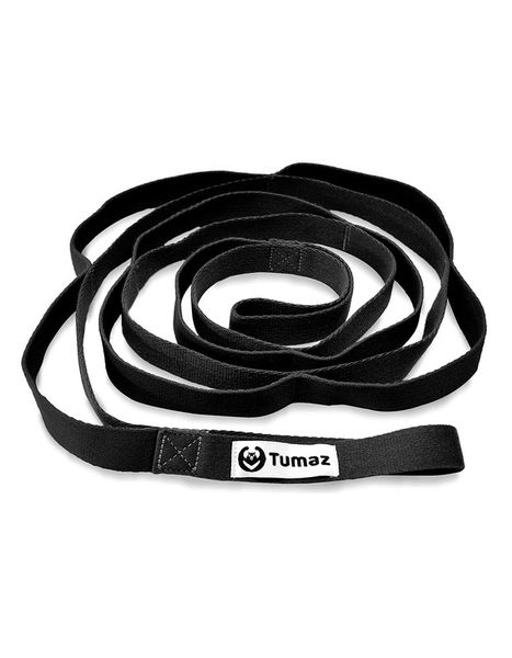 Tumaz LOOP Stretch Strap - 10 Loops &amp; Non-Elastic Band for PT, Yoga &amp; Dance