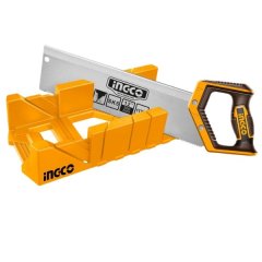 Ingco - Mitre Box and Back Saw Set -for Precise Angled Cuts - 300mm