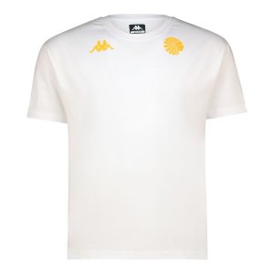 Kappa Men's Kaizer Chiefs Comfort Fit T-Shirt - White/Yellow