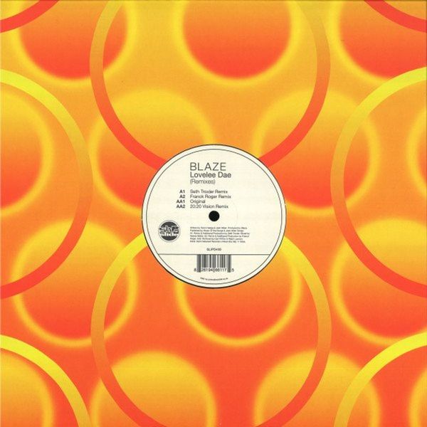 Blaze - Lovelee Dae (Remixes) 12" Vinyl ft. Seth Troxler, Franck Roger