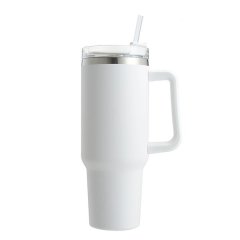 Cup with Straw and Handle