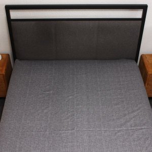 Humble Saffa - 100% Cotton Fitted Sheet - Textured Grey