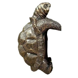 Garden Decor Resin Flowerpot Plant Hanging Tortoise Sculpture - 10cm