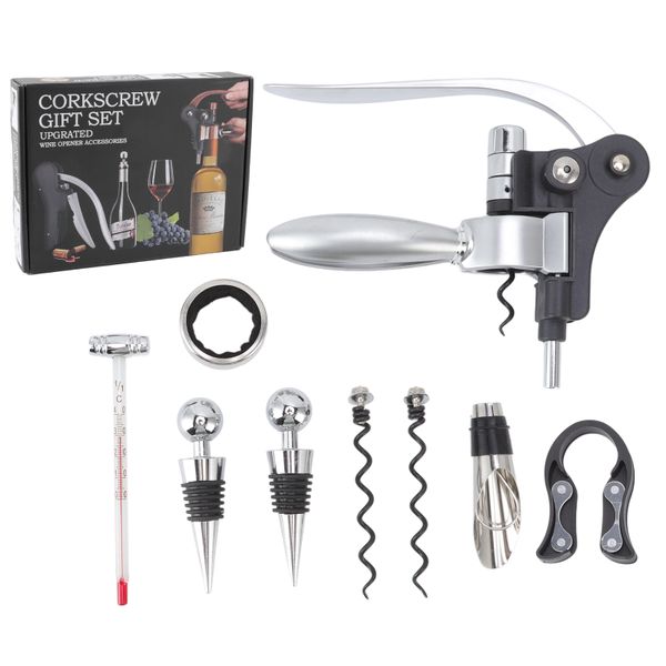 Wine Opener Set With Accessories - 9 Pieces