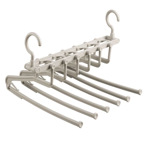 Foldable 6 Layers Plastic Closet Hanger - Set of 2