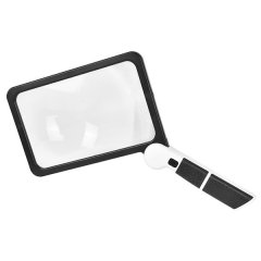 5X Magnifying Glass Full Page Magnifier for Reading with 48 LED Light