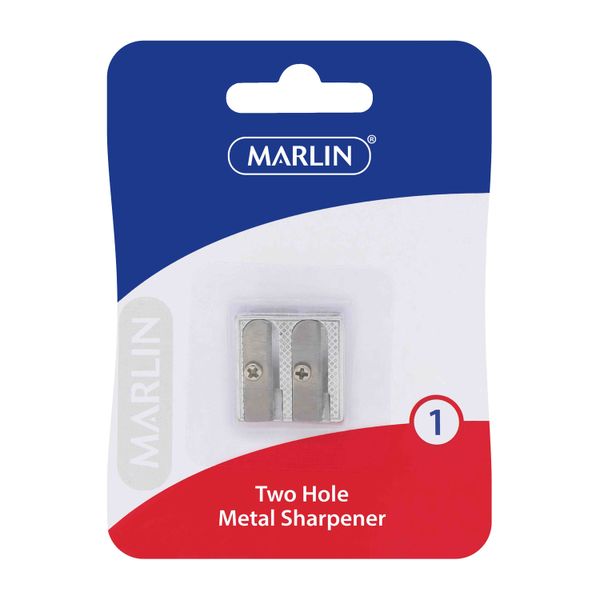 Marlin - 2 Hole Metal Sharpener (Pack Of 12)