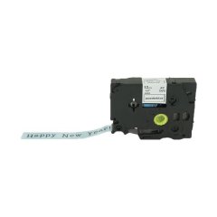 PUTY Compatible Brother Ribbon TZ-RPB31 Black on Powder Blue 12mm Tape