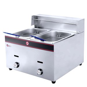 Minhaj - 6L+6L Double Tank Gas Fryer
