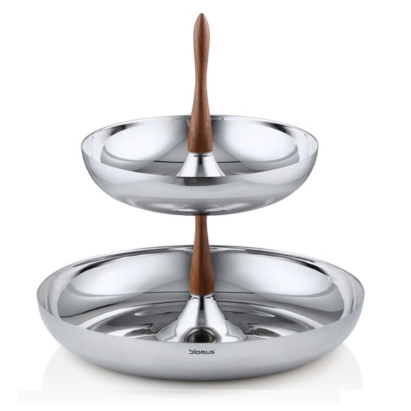 Blomus Two Tier Serving Tray Stand DIOLA 2 Pieces
