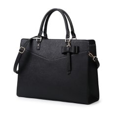 Leather Large Laptop 15.6Inch Briefcase Bag - Dressing Bow