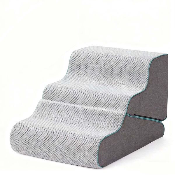 Pet Dog Stairs for Small Dogs 2in1 Transformable 3-Step Pet Stairs and ramp