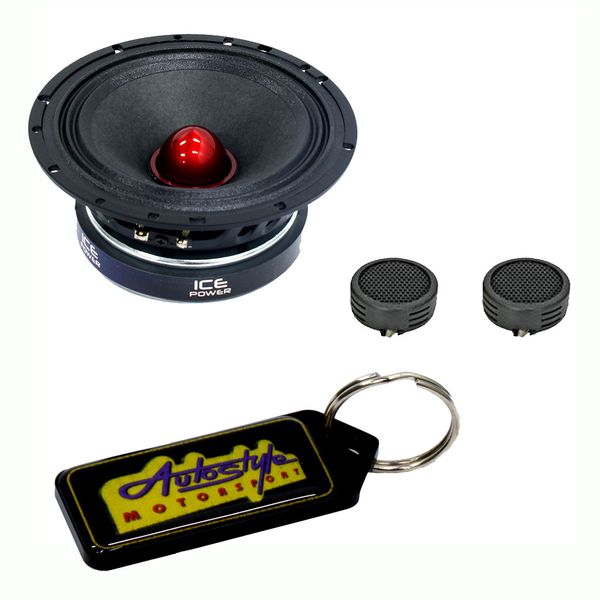 Ice Power IPS6999PRO 6×9" 2000w Bullet Speaker &amp; Evo Tweeters &amp; Key Holder