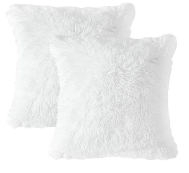 Faux Fur Square Shag Pillow