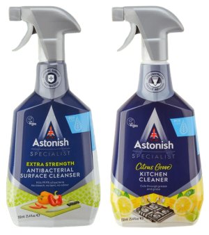 Astonish Anti Bacteria Cleaner &amp; Kitchen Cleaner - 750ml - 2 Pack