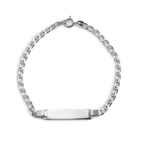 19cm Sterling Silver Men's Identity Bracelet