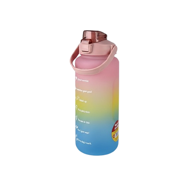 2 Litre Multi-Tone Plastic Water Bottle - Hydration with a Splash of Color