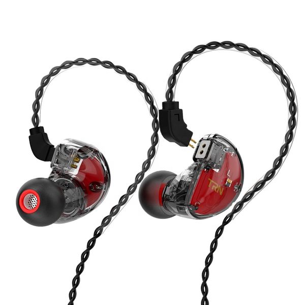 TRN V30 2BA 1DD Hybrid In Ear Earphone - Black