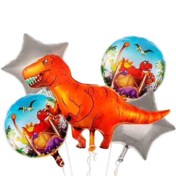 Dino Party Balloon Pack-5 Piece
