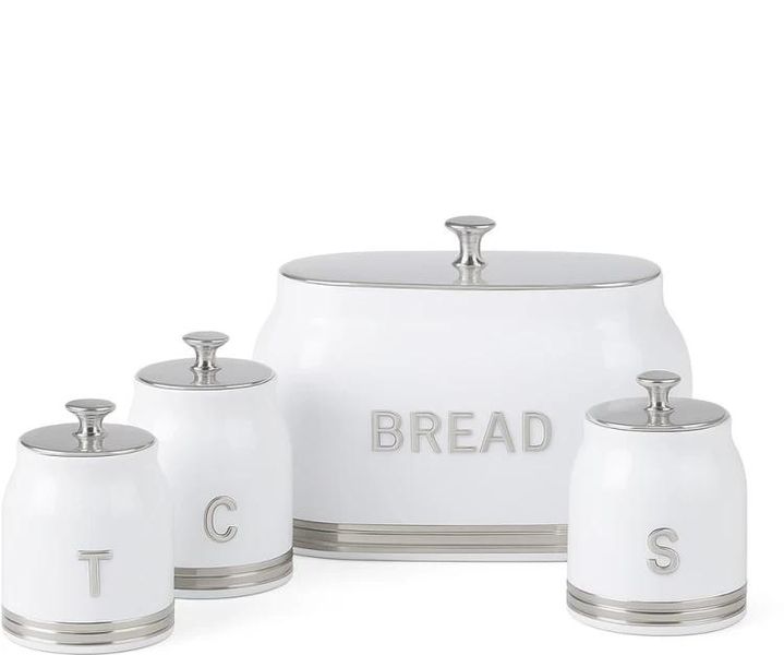 Homeware Bread Bin and Canister 4-piece Set