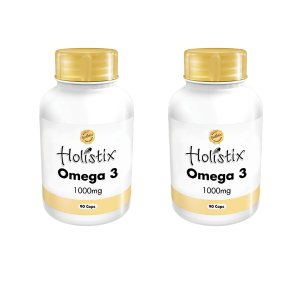 Omega 3 Fish Oil 1000mg Supplement- High Strength EPA DHA | 2 x 90 Softgels