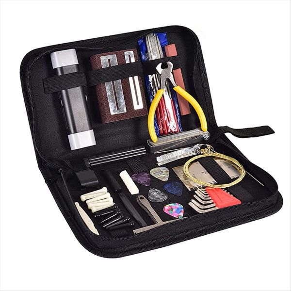 1 Set Guitar Tool Kit With Carry Bag Repair Tools For Guitar Ukulele