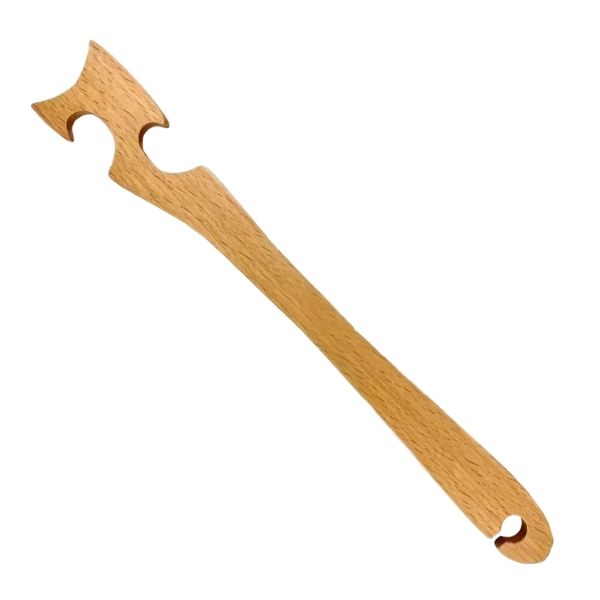 Kitchen Heat-Resistant Wooden Oven Rack Push-Pull Tool - 28cm