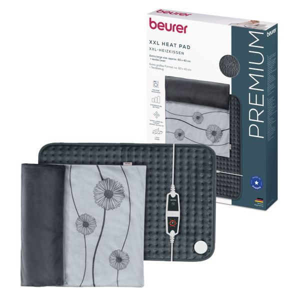 Beurer Heat Pad HK 125 XXL COSY Energy Efficient Heating 60 x 40cm in Grey