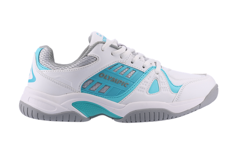 Olympic Ladies Game Court Shoe White/Blue