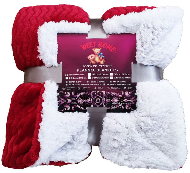 Stylish Warm Sherpa Flannel Blanket.Double layer.Microfiber. Soft Warm .