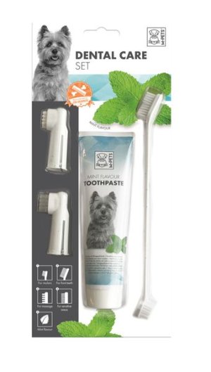 M-Pets Dental Care Set for Dogs - Mint Flavour