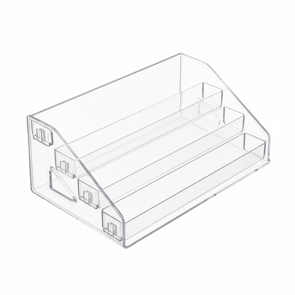 4-Layer Cosmetics Display Storage Rack - Transparent
