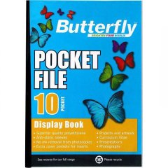Butterfly Filing File Pocket A4 10's