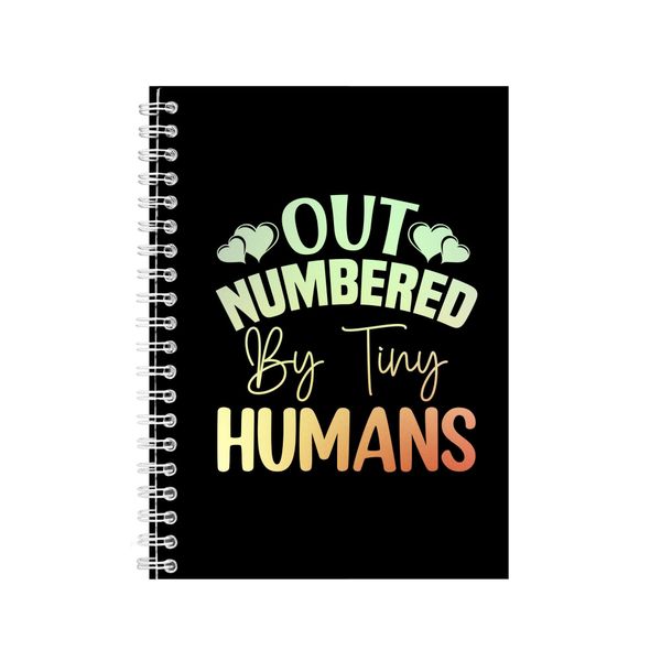 Out numbered A5 Notebook Pad for Mothers Day Graphic Mom Sayings Present062