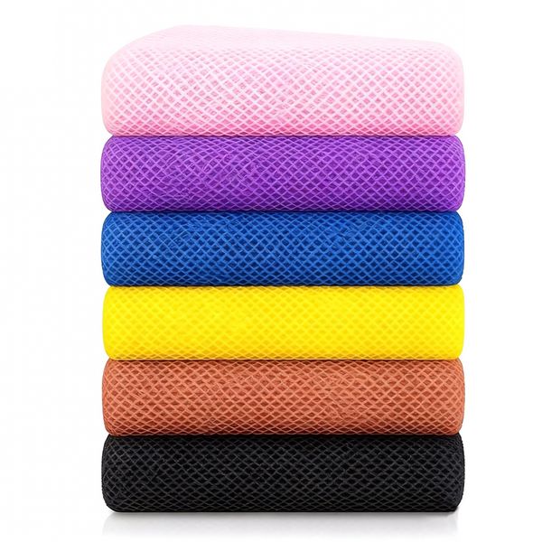 6 Pieces African Net Bath Sponge, Exfoliating Net Long African Shower Net