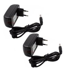 12V 2A 2 Amp 2 Pin DC CCTV Power Supply - 2 Pack