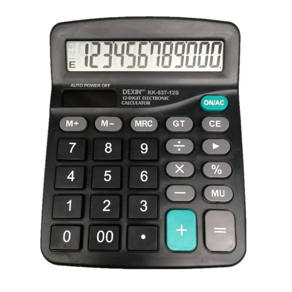 12 Digit Solar Calculator, Large Screen Accounting Desktop Office Supplies