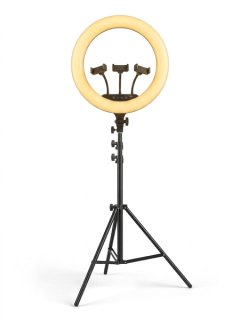 LED Selfie Ring Light 18 Inch with Tripod Stand &amp; Smartphone Holder - 45cm