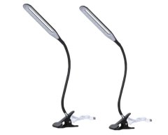 2 Piece Dr Light Table Clamping And Adjustable Arm LED Lamp With USB Connector