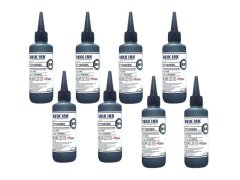 Zatech Universal Canon BLK Ink 100 Ml - Pack of 8