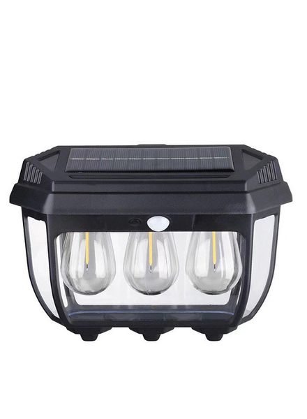 3-Bulb Outdoor Wall LED Solar Powered Light