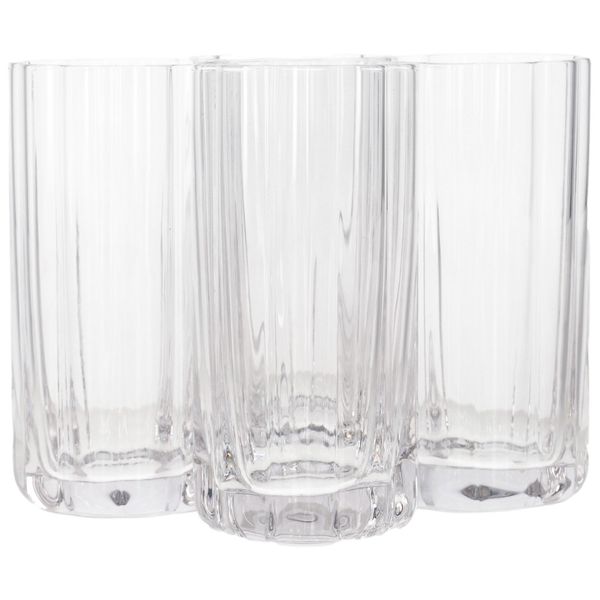Danny Home Floral Shaped Cocktail Glasses - 4 Piece - 465ml