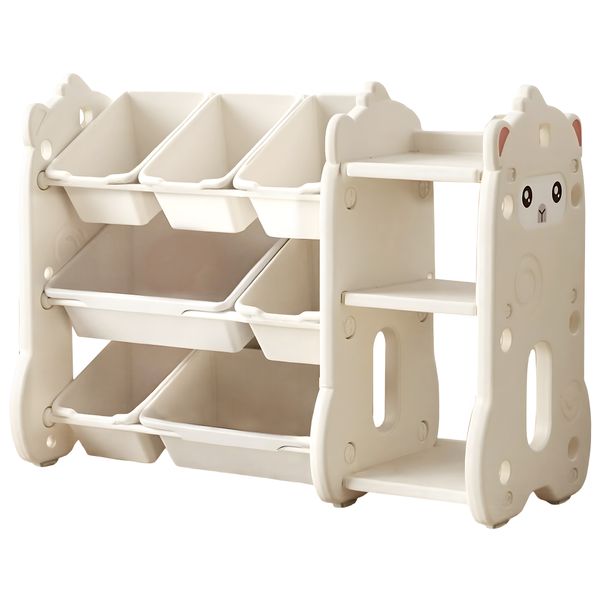 Kids Toy Storage Organizer Large Capacity Toy Organizer with 7 Storage Bins