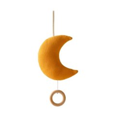 Moon Drawstring Music Box - Caramel